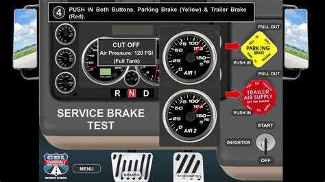 is the air brake test hard|air service brakes test.